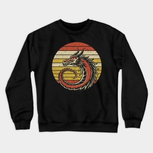 Retro vintage dragon Crewneck Sweatshirt